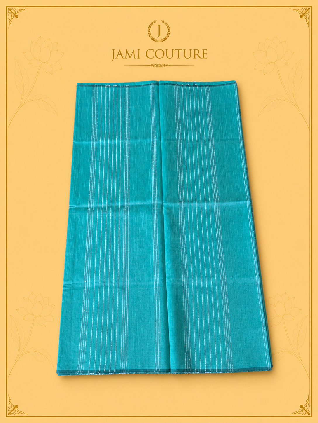 Purple & Turquoise Color-Block Party Wear Silk Saree with Fringe Tassels | Matching Purple Blouse