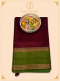 Elegant Handloom Jute Vegan Saree Set