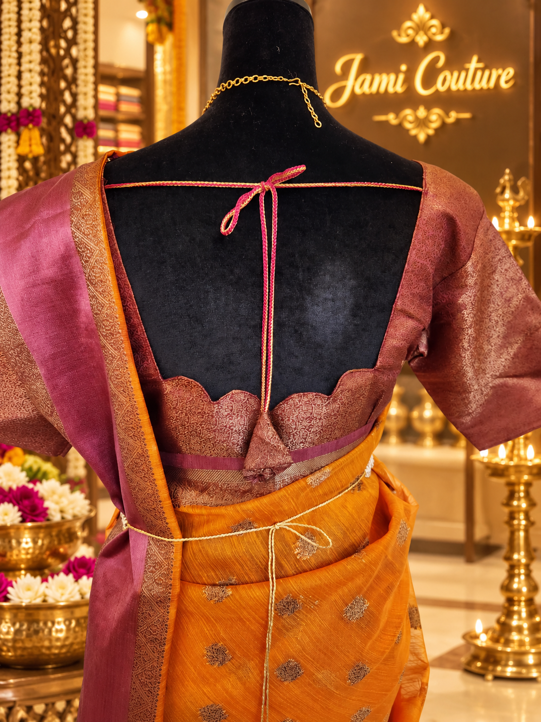 ✨ Premium Handpicked Jute Banarasi Saree with Gap Border ✨