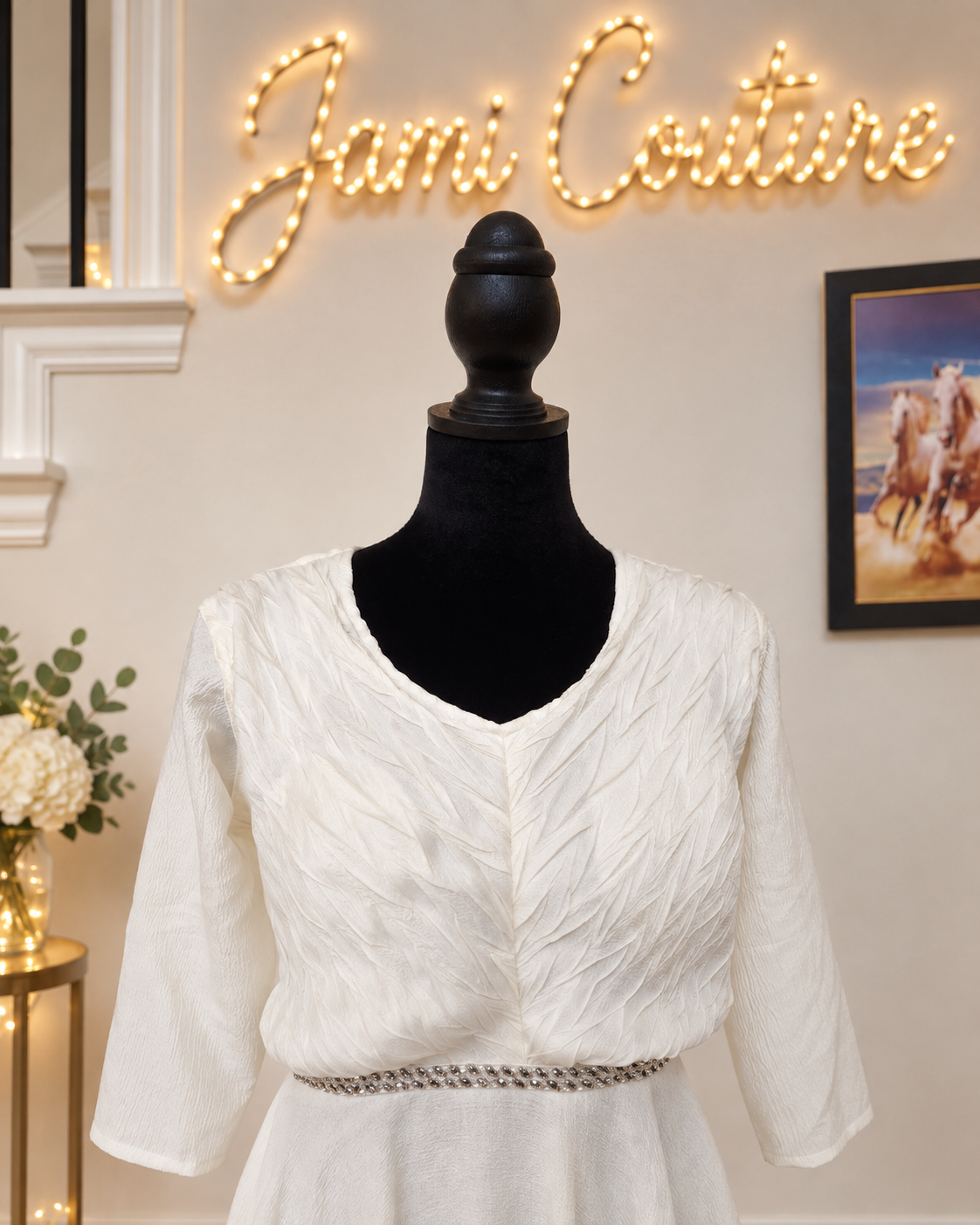 Ivory Elegance Maxi Dress