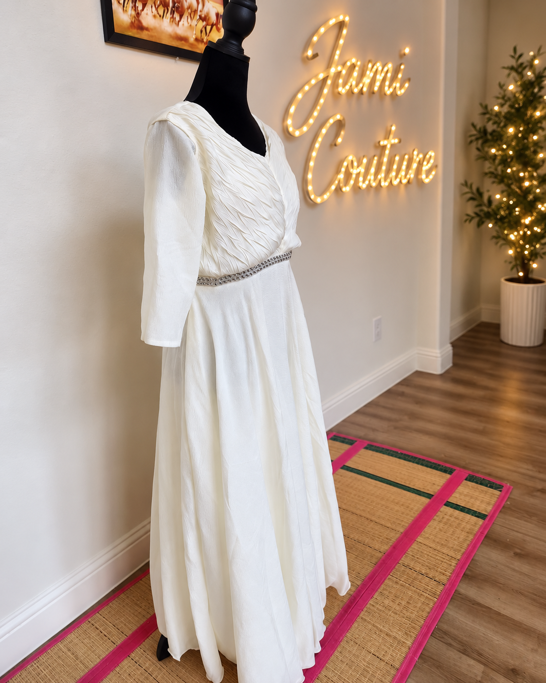 Ivory Elegance Maxi Dress