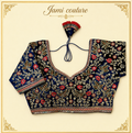 Velvet Heavy Handwork Designer Blouse – Size (38, Alterable to 42)