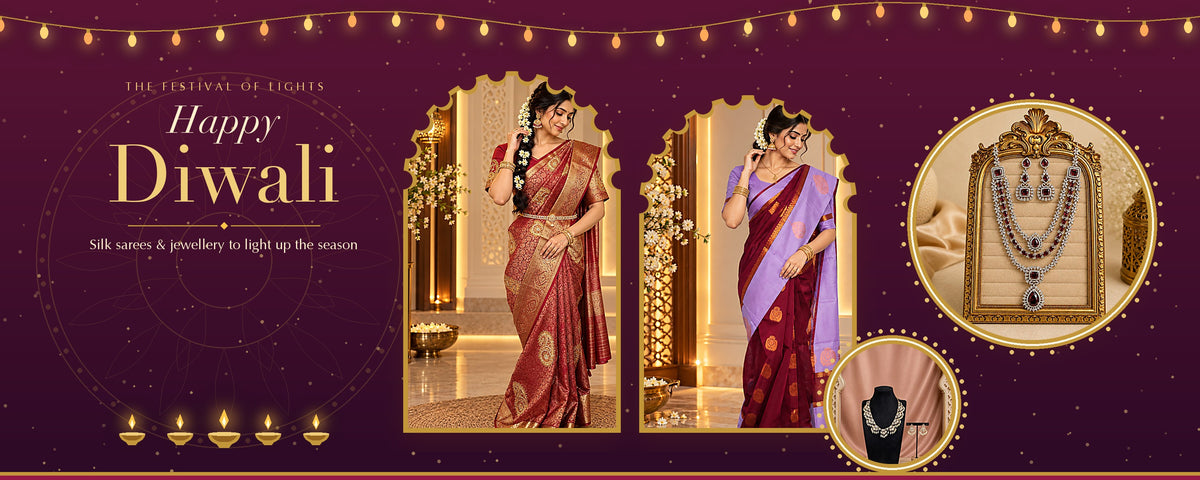 Happy Diwali from Jami Couture - silk sarees and jewellery