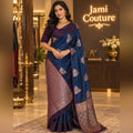 Kanchi Silk Cotton Saree, Gold Zari Brocade