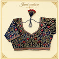 Velvet Handwork Designer Blouse, Size 38–42